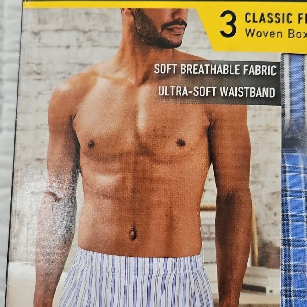 Polo Ralph Lauren Woven Boxers Men's Small Blue Classic NEW Cotton 3-Pack NIB - Picture 5 of 12